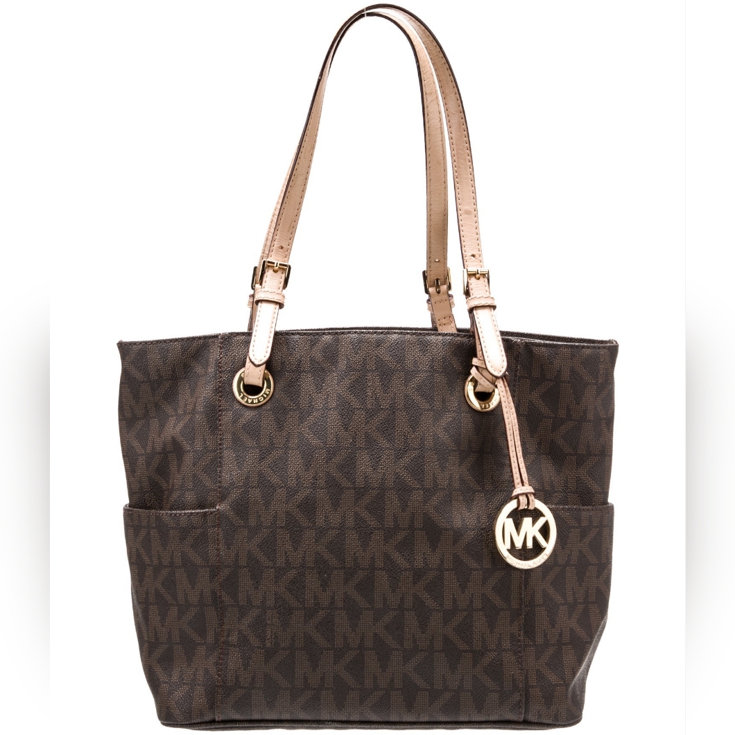 Michael Kors Signature Jet Set Leather Tote